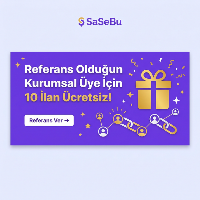 Referans olduğun kurumsal üye için 10 ilan ücretsiz!